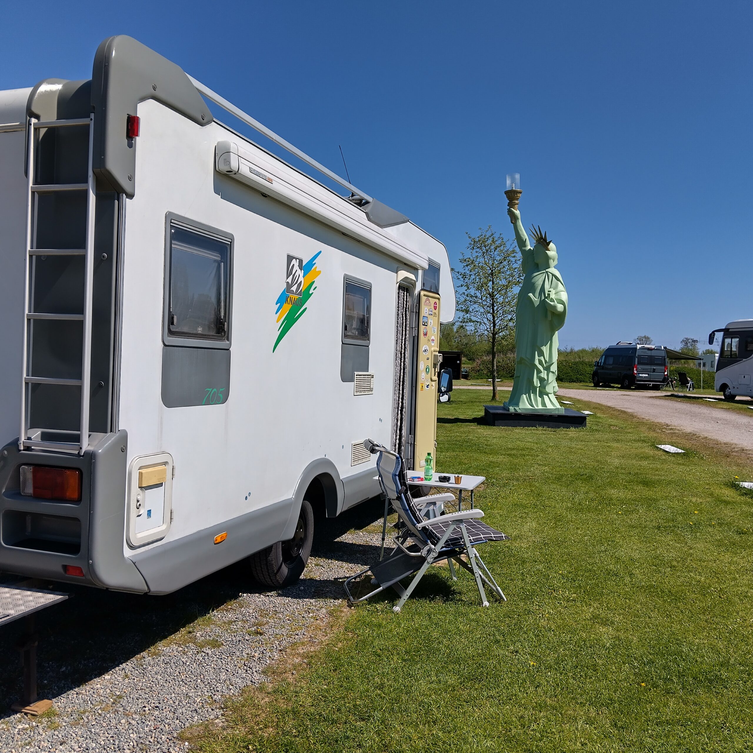 Wohnmobilpark Damp – auch ohne Technik Caravane