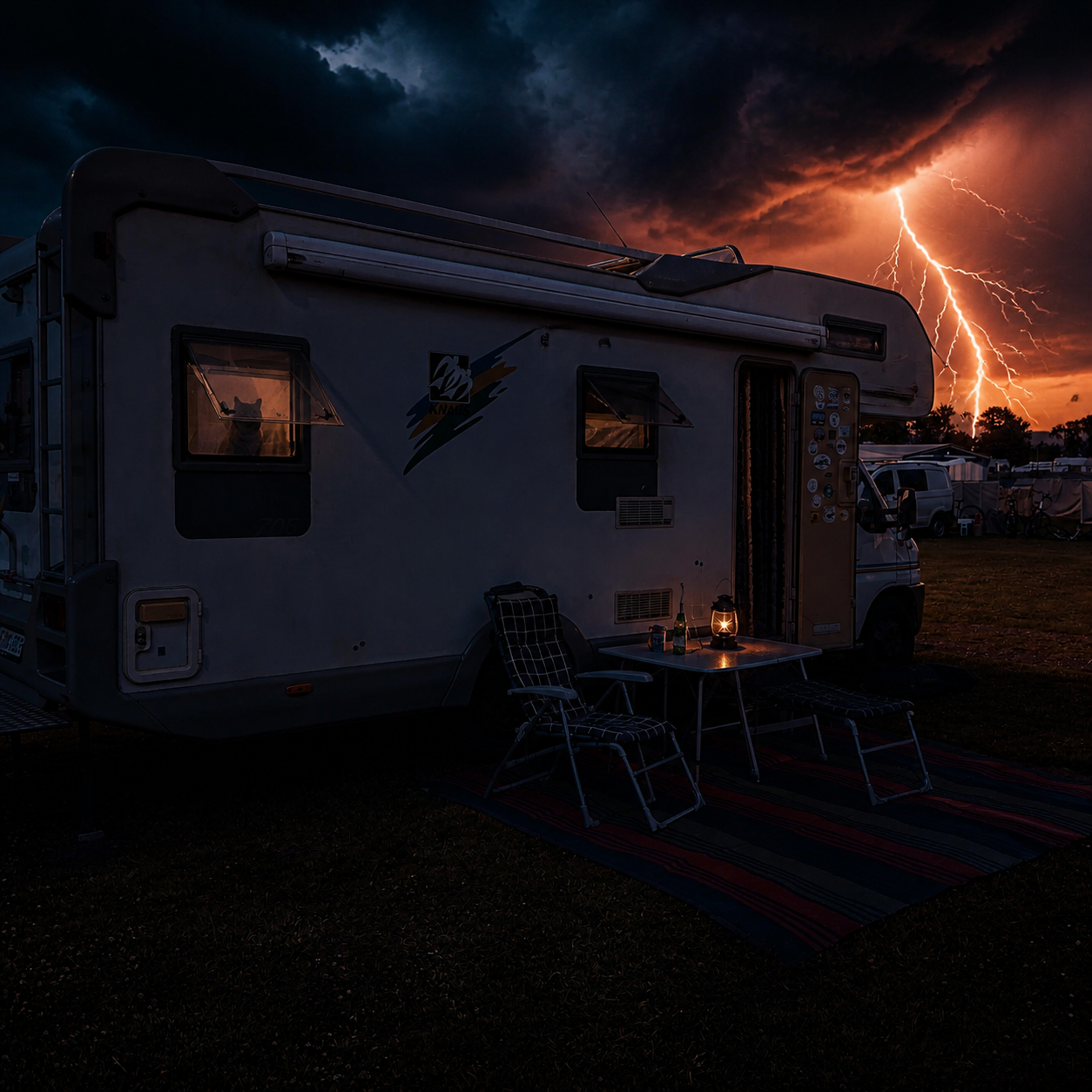 Wenn der Himmel aufzieht: Ein Gewitternacht-Abenteuer im Wohnmobil